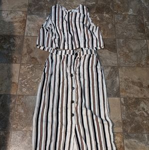 2 piece maxi skirt set